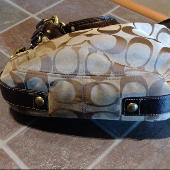 Coach 12674 Zoe Jaquard & Leather Signature Hobo Shoulder Bag - Picture 6 of 12
